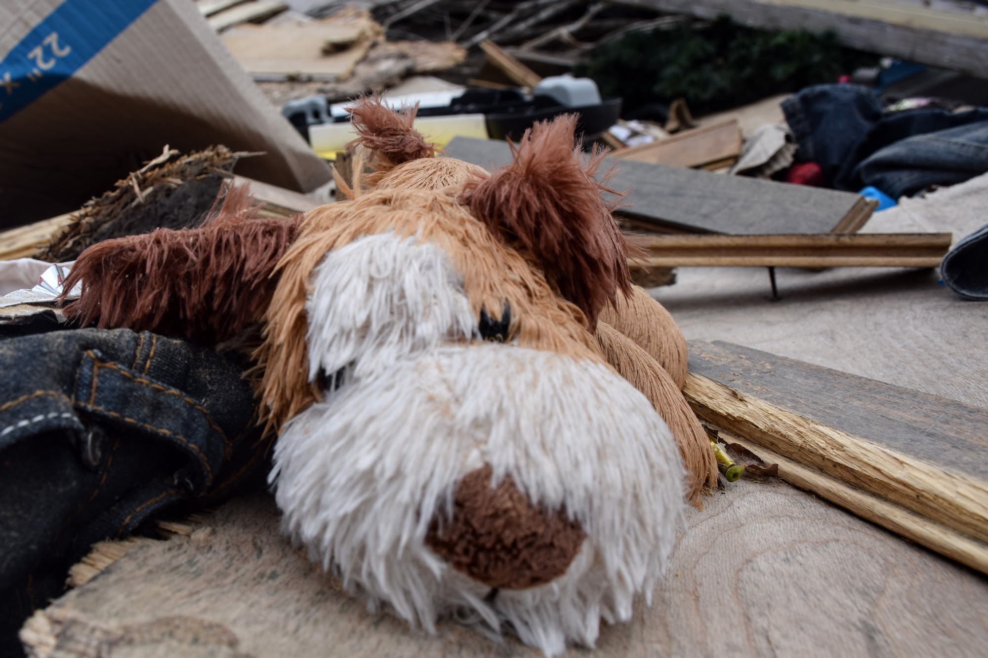 Disaster Relief Waverly flood wreckage